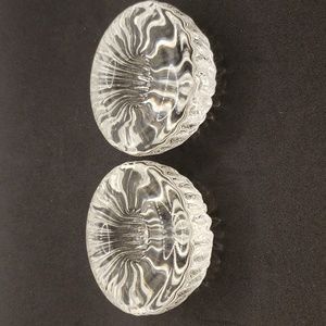 Iittala Scandinavian MCM Glass Candleholder Pair